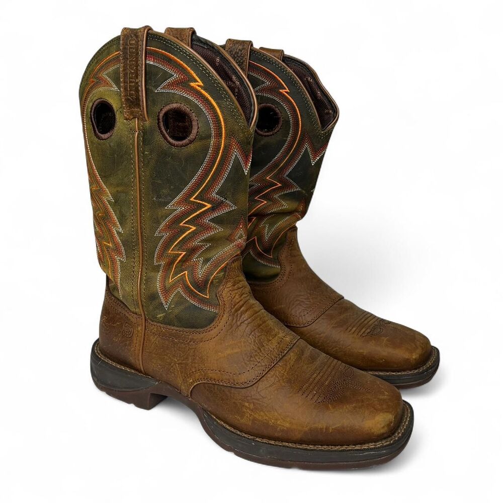 Durango brown men’s leather cowboy boots 10.5